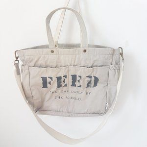 FEED Projects Diaper Tote Shoulder Bag 100% Cotton Feed the Children o.Worl (86)